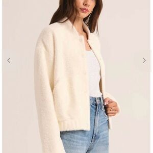 Z Supply Lex bomber jacket in Seasalt